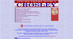 Desktop Screenshot of crosleyradios.com